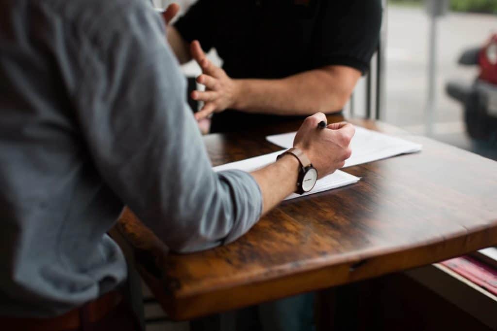 Entretien d'embauche pour le recrutement d'un nouveau salarié