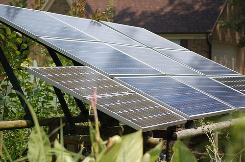 Panneau solaire jardin