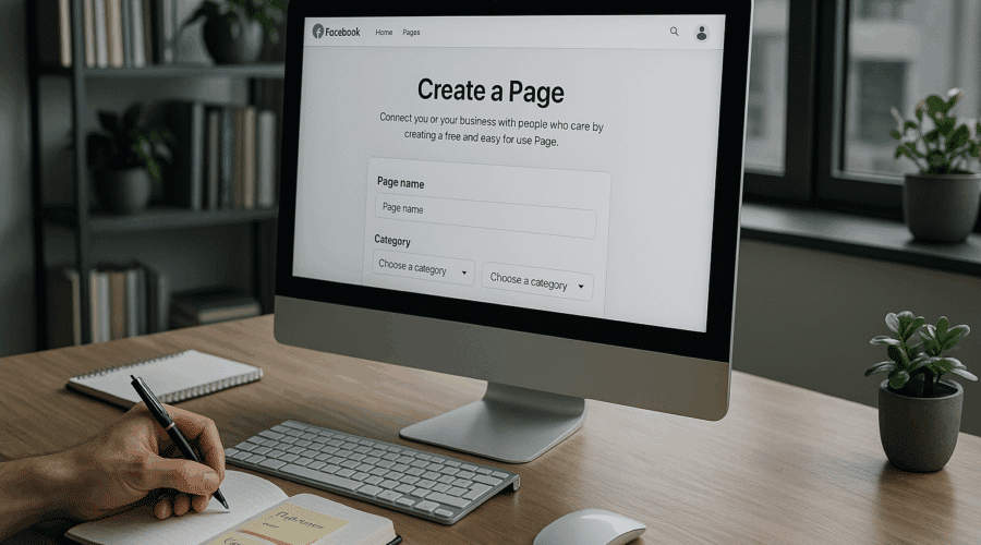 créer une page facebook